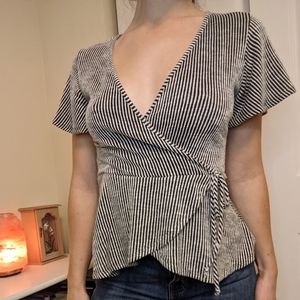Flowy Striped Blouse (M)